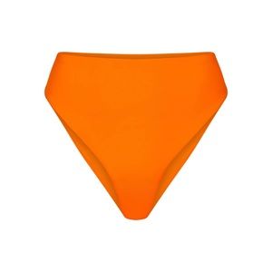 NWT Skims Signature Swim mid waist bottoms sz S limited edition orange